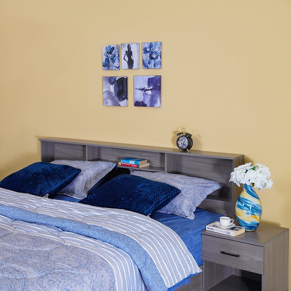 طقم غرفة نوم رمادي من غامورا