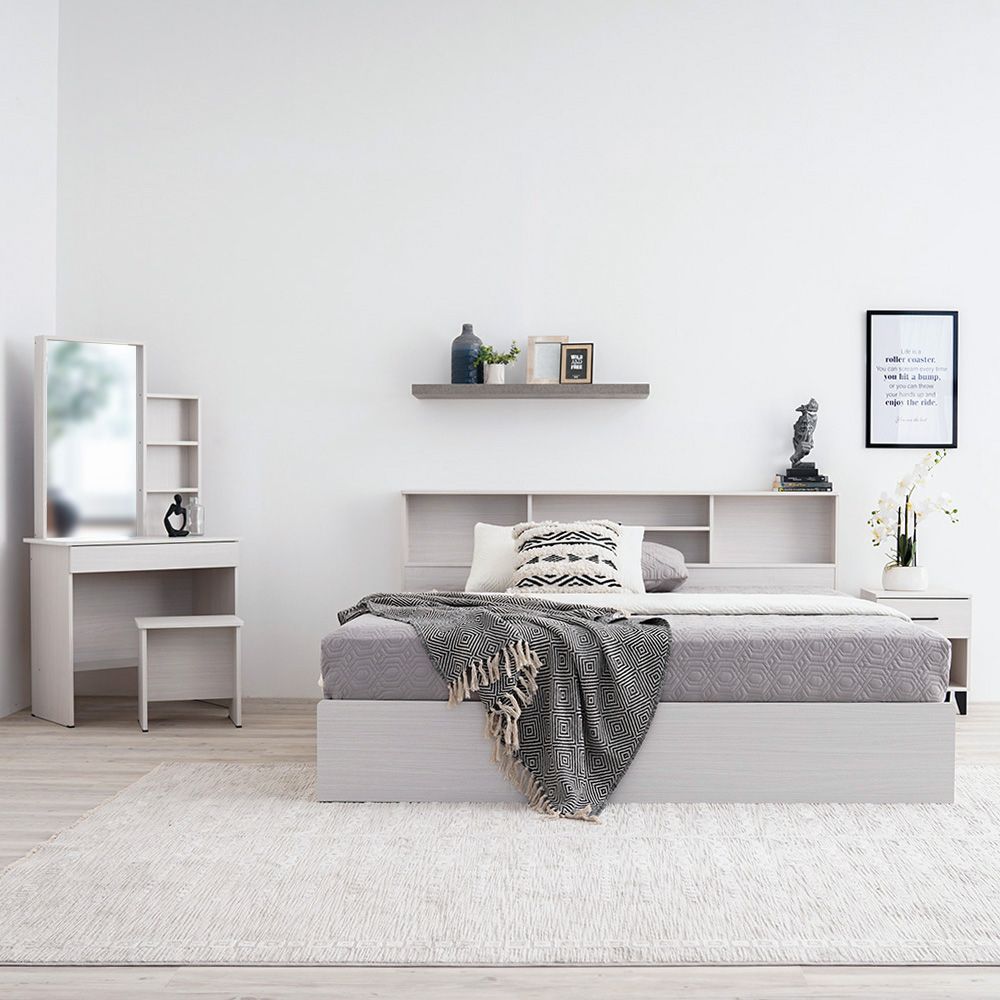 طقم غرفة نوم من غامورا - اللون العاجي