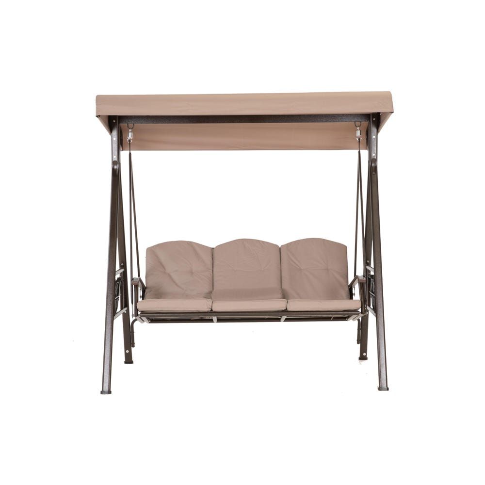 أرجوحة 3 مقاعد بمظلة من الدورا